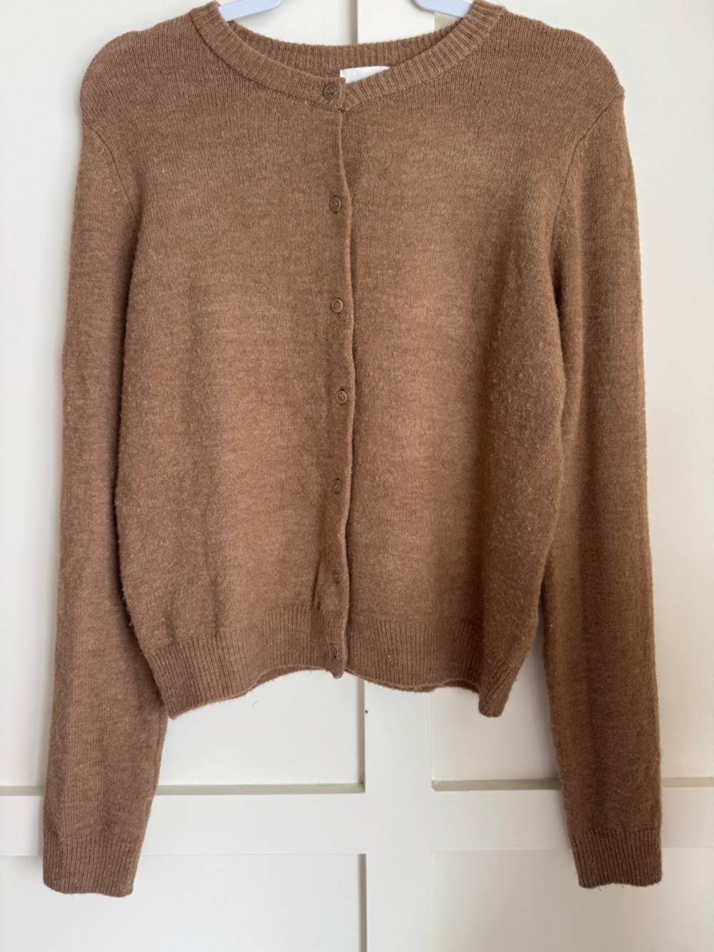 H&M Warm Brown Button-Up Women's Cardigan